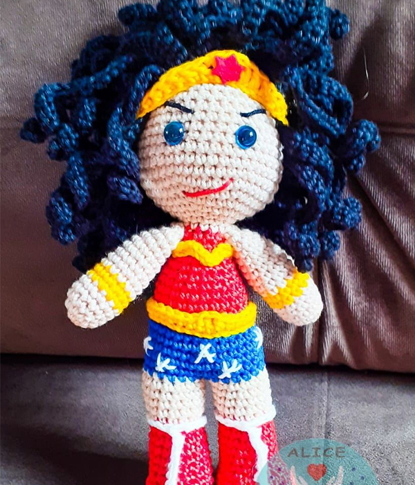 Amigurumi Mulher Maravilha